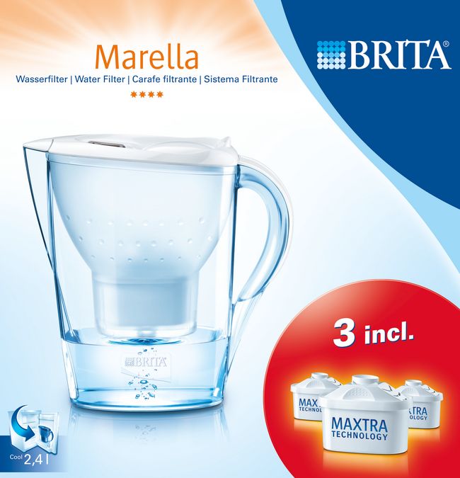 Starterpaket BRITA MARELLA weiß (inkl. 3 Filterkartuschen) 00570533 00570533-1