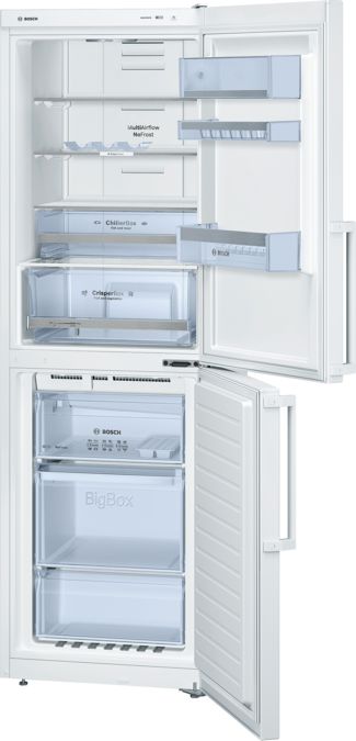 Serie | 6 free-standing fridge-freezer with freezer at bottom KGN34XW32G KGN34XW32G-1