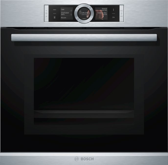 Series 8 Built-in oven with microwave function 60 x 60 cm Stainless steel HMG636BS1 HMG636BS1-1