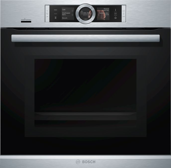 Series 8 Built-in oven with added steam and microwave function 60 x 60 cm Stainless steel HNG6764S6 HNG6764S6-1
