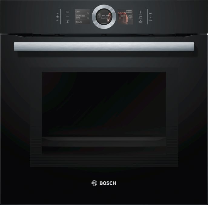 Series 8 Built-in oven with added steam and microwave function 60 x 60 cm Black HNG6764B6 HNG6764B6-1
