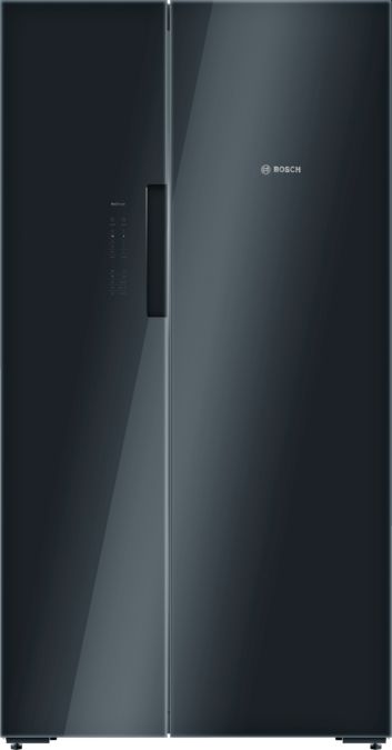 Serie | 8 Side-by-Side, svart glasdörr, 176 cm 175.6 x 91.2 cm Svart KAN92LB35 KAN92LB35-1