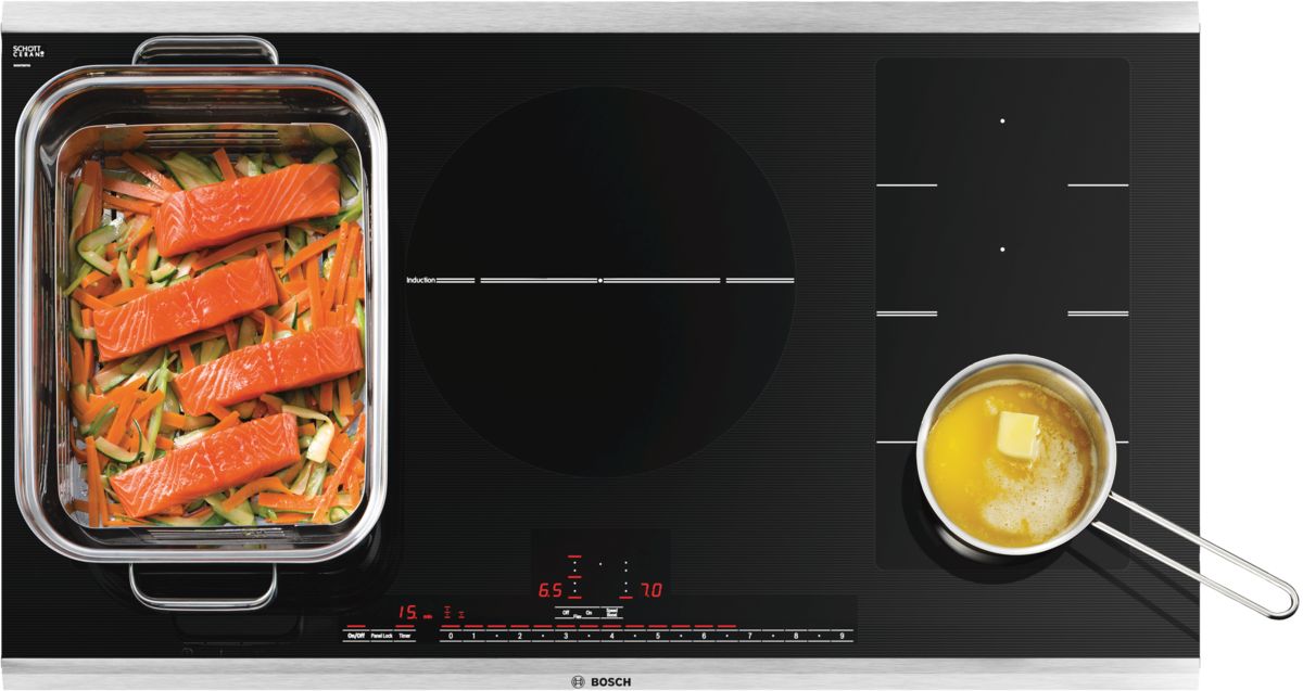 Series 8 Induction Cooktop Black, surface mount with frame NITP666SUC NITP666SUC-3