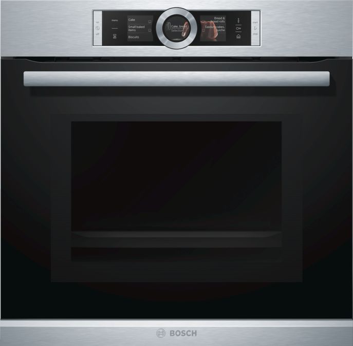 Series 8 Built-in oven with added steam and microwave function 60 x 60 cm Stainless steel HNG6764S1 HNG6764S1-1