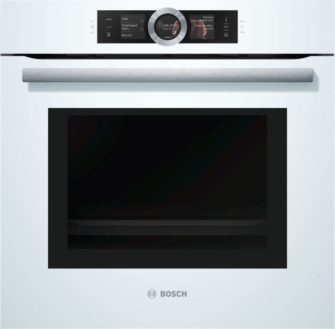 Series 8 Built-in oven with added steam and microwave function 60 x 60 cm White HNG6764W6 HNG6764W6-1
