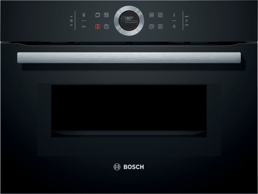 Series 8 Built-in compact oven with microwave function 60 x 45 cm Black CMG633BB1A CMG633BB1A-1