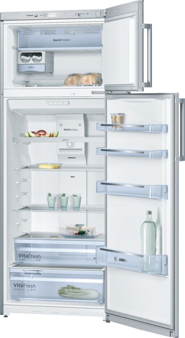 Serie | 4 Free-standing fridge-freezer with freezer at top Inox-look KDN46VL20T KDN46VL20T-1