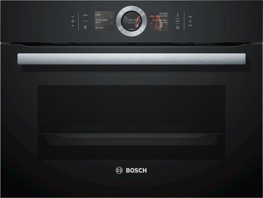 Serie 8 Compacte oven met volwaardige stoom 60 x 45 cm Zwart CSG656RB7 CSG656RB7-1
