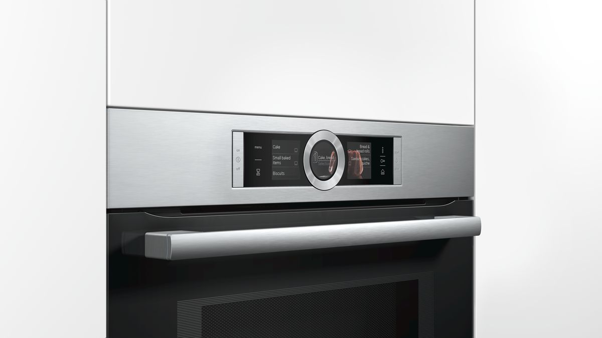 Serie | 8 built-in oven with steam- and microwave function Stainless steel HNG6764S1 HNG6764S1-3
