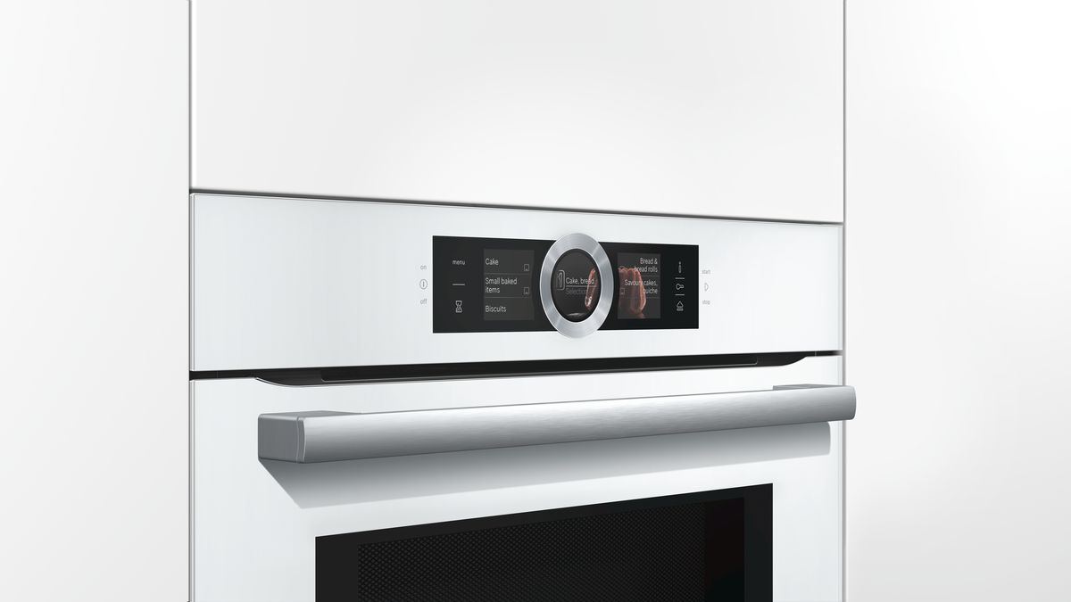 Series 8 Built-in oven with added steam and microwave function 60 x 60 cm White HNG6764W6 HNG6764W6-3