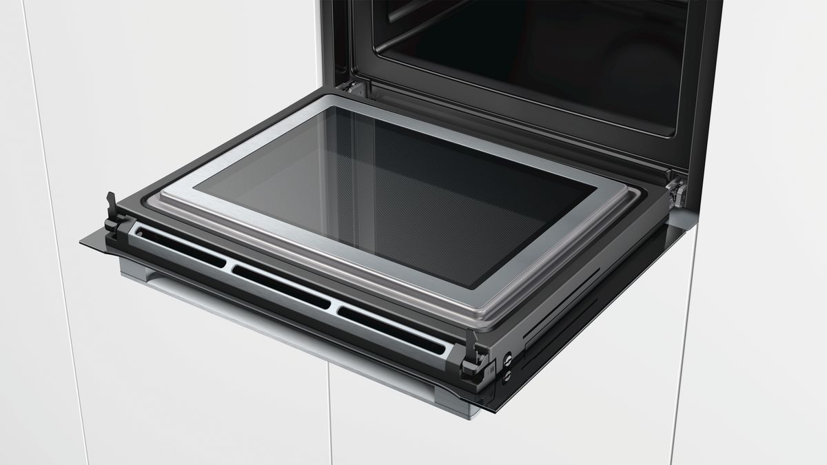 Serie 8 Einbau-Backofen mit Mikrowellenfunktion 60 x 60 cm Edelstahl HMG636RS1 HMG636RS1-4