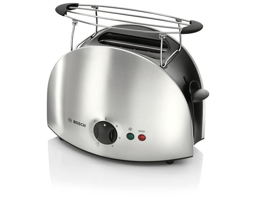 Primary colour: stainless steel, Secondary colour: black Stainless steel Compact toaster 2/2 electronic private collection TAT6901GB TAT6901GB-8