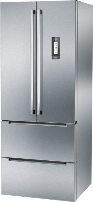 Serie | 8 French Door Bottom freezer, 3 doors 191.1 x 75.2 cm Stål med EasyClean KMF40AI20 KMF40AI20-1