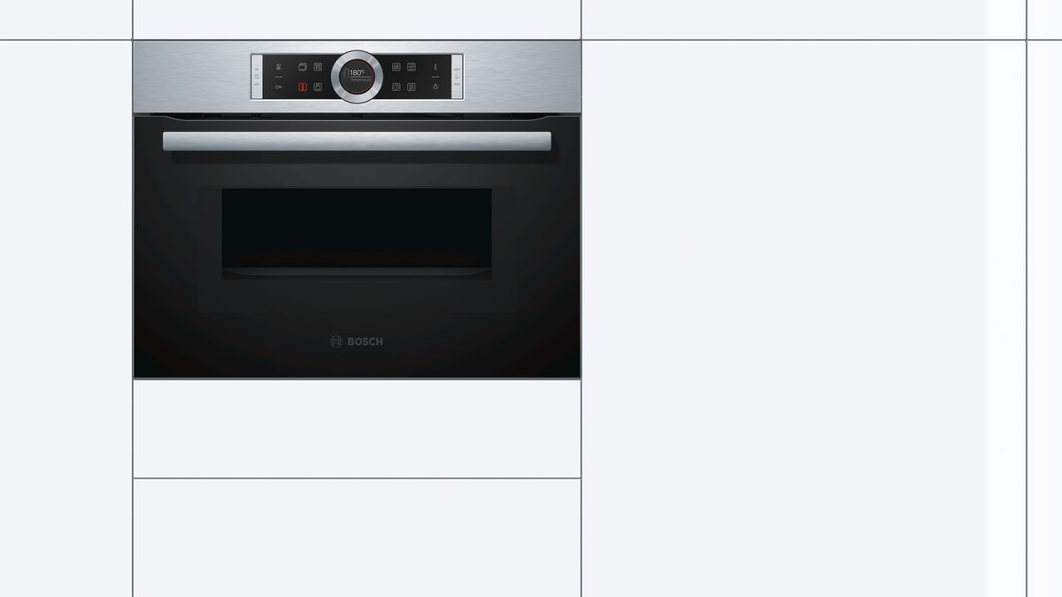 Serie | 8 Built-in compact oven with microwave function 60 x 45 cm Stainless steel CMG633BS1B CMG633BS1B-2