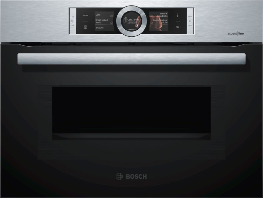 Serie 8 Compacte oven met magnetron 60 x 45 cm RVS CMG8760S1 CMG8760S1-1