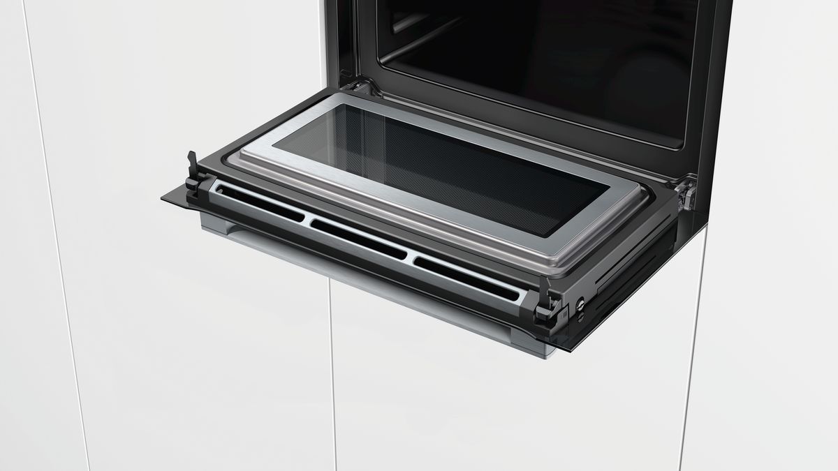 Series 8 Built-in compact oven with microwave function 60 x 45 cm Black CMG636BB1 CMG636BB1-4