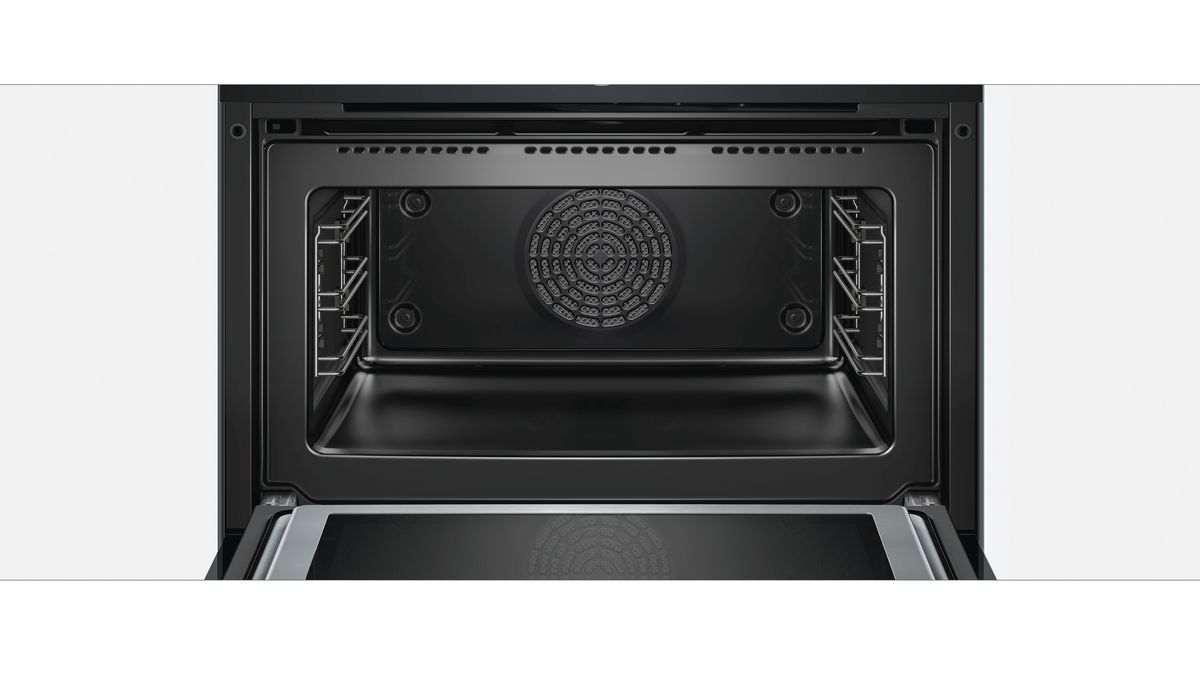 Series 8 Built-in compact oven with microwave function 60 x 45 cm Black CMG676BB1 CMG676BB1-6