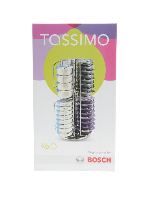 Tassimo T Disc Spender für 48 Discs, 6 x 8, drehbar mit 2 Ausgabefächern für große T Discs 00576791 00576791-1