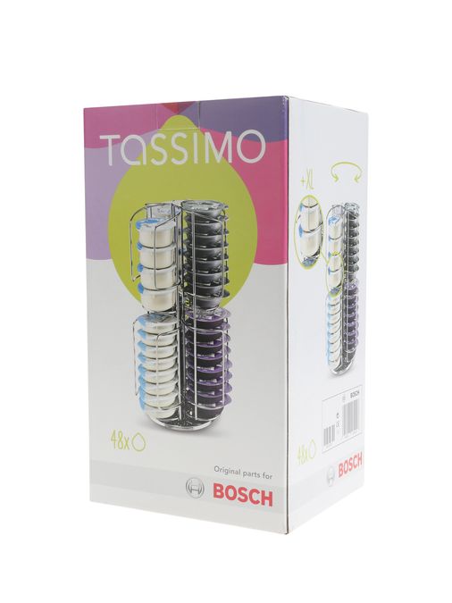 Tassimo T Disc Spender für 48 Discs, 6 x 8, drehbar mit 2 Ausgabefächern für große T Discs 00576791 00576791-3