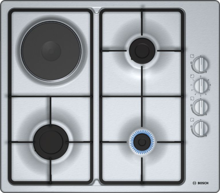 Serie | 2 Mixed hob (gas and electric) 60 cm Stainless steel PBY6C5B60O PBY6C5B60O-1