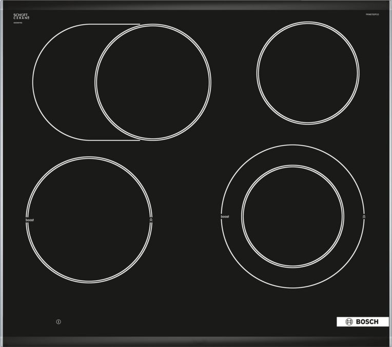 Série 8 Table de cuisson électrique 60 cm Noir, avec cadre PKN675DP1C PKN675DP1C-2