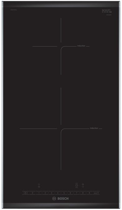 Serie 6 Placa dominó, Inducción 30 cm Negro, con perfiles  PIB375FB1E PIB375FB1E-1