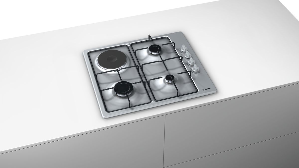 Serie | 2 Mixed hob (gas and electric) 60 cm Stainless steel PBY6C5B80Q PBY6C5B80Q-3