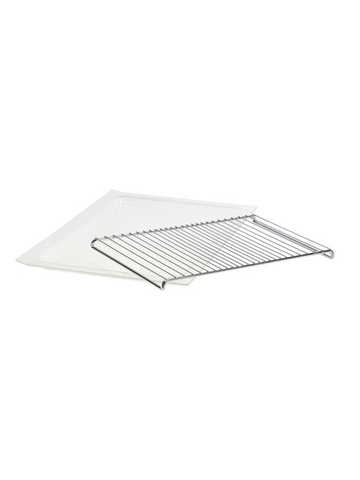 Glass baking tray Glass tray 443 x 300 mm with wire rack 443 x 331 mm 00790060 00790060-3