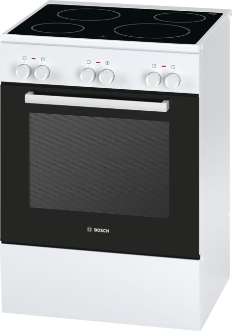 Serie | 4 Ελεύθερη κουζίνα με ηλεκτρικές εστίες Λευκό HCA722120G HCA722120G-1