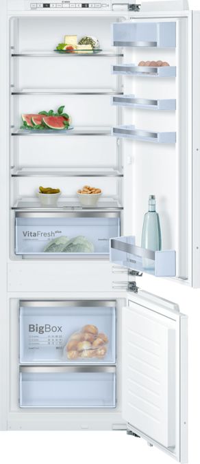 Series 6 built-in fridge-freezer with freezer at bottom 177.2 x 55.8 cm flat hinge KIS87AF30B KIS87AF30B-1