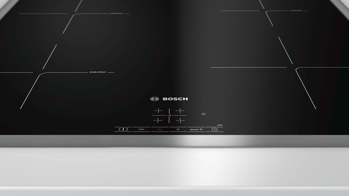Series 4 Induction hob 60 cm Black, surface mount with frame PIE645BB1E PIE645BB1E-2