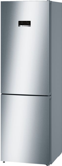 Series 4 Free-standing fridge-freezer with freezer at bottom 186 x 60 cm Stainless steel (with anti-fingerprint) KGN36XI46 KGN36XI46-2