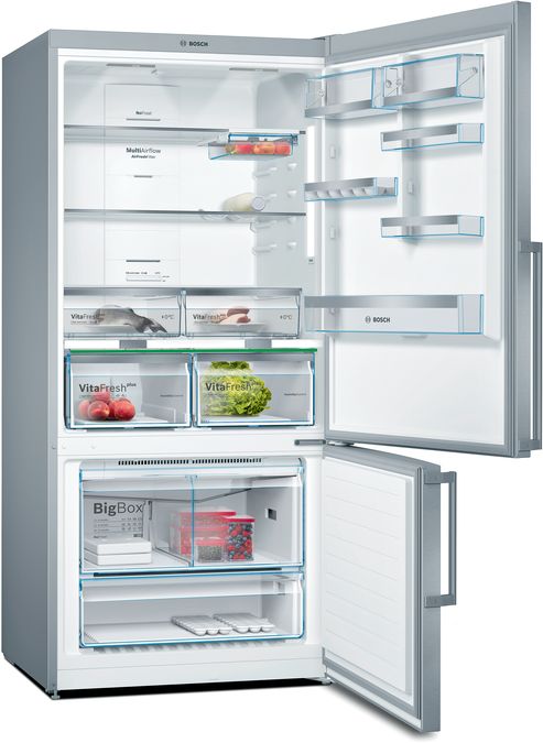 Serie 6 Alttan Donduruculu Buzdolabı 186 x 86 cm Kolay temizlenebilir Inox KGN86AI30U KGN86AI30U-2