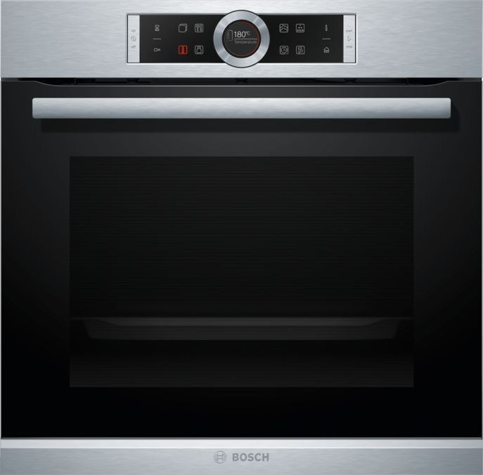 Serie | 8 Built-in oven with added steam function 60 x 60 cm Stainless steel HRG635BS1B HRG635BS1B-1