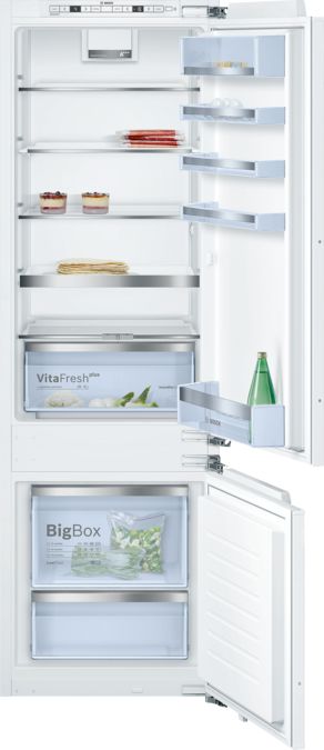Serie | 6 Réfrigérateur-congélateur intégrable avec compartiment congélation en bas 177.2 x 55.8 cm soft close flat hinge KIS87AD40Y KIS87AD40Y-1