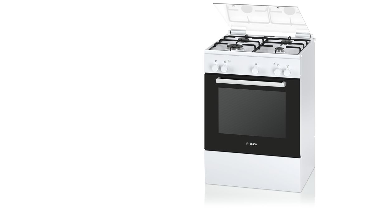 Serie | 2 Mașină de gătit cu plită gaz, independentă Alb HGA223120E HGA223120E-5