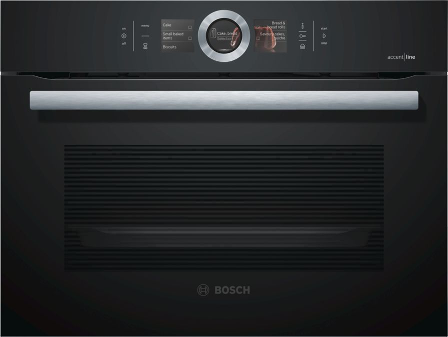 Serie | 8 Compacte oven met stoom Zwart CSG856RB6 CSG856RB6-1