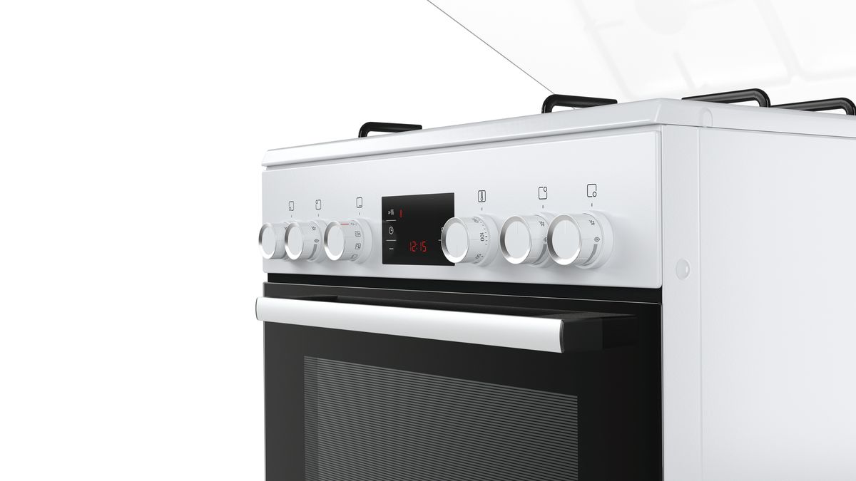 Serie | 4 Cucina a gas e elettrico a libero posizionamento bianco HGD745220 HGD745220-3