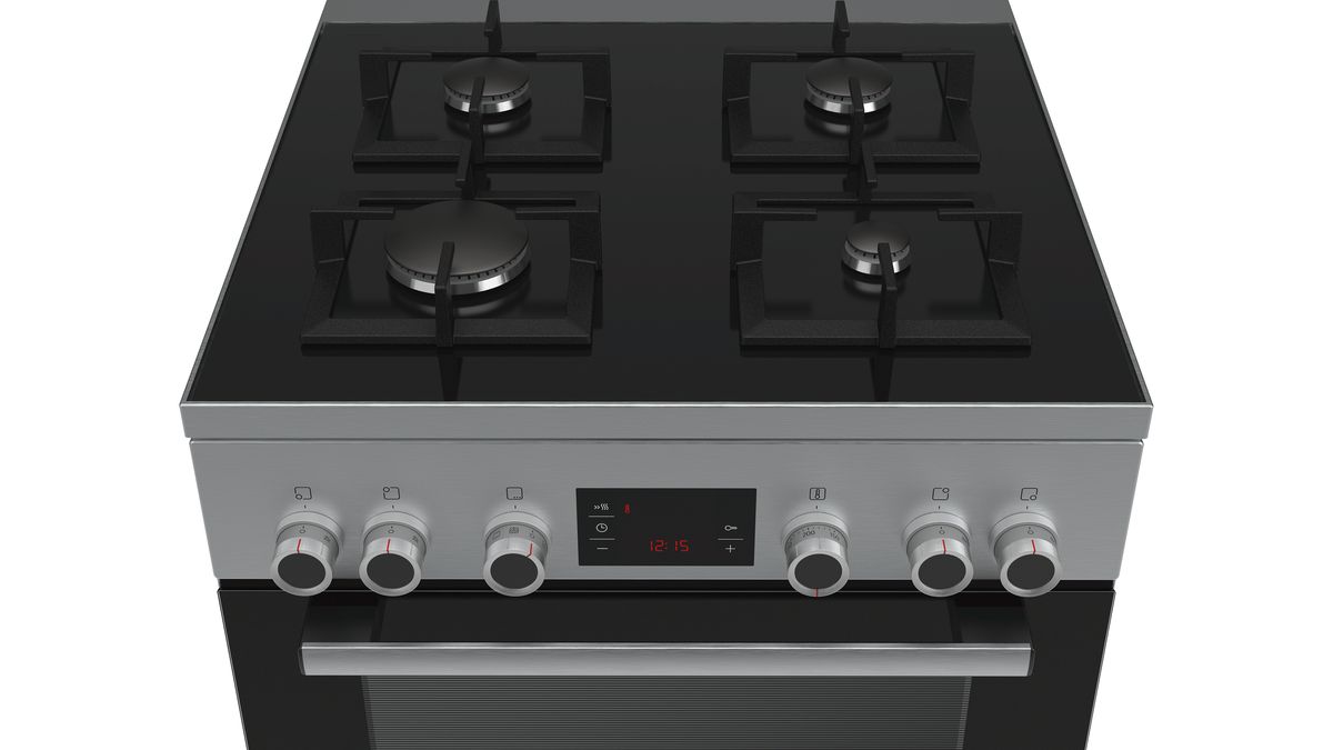 Serie | 6 Mașină de gătit mixtă (gaz/electric) Inox HGD747355F HGD747355F-5