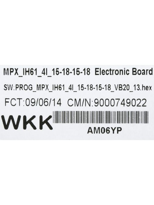 PC board MPX_IH61_4I_15-18-15-18 Elec. Board 00745752 00745752-3