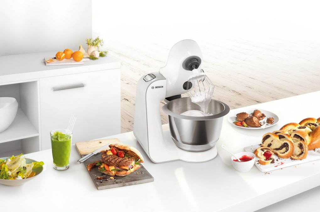 Serie 4 Compacte keukenrobot MUM 5 1000 W Wit, zilver MUM58257 MUM58257-2