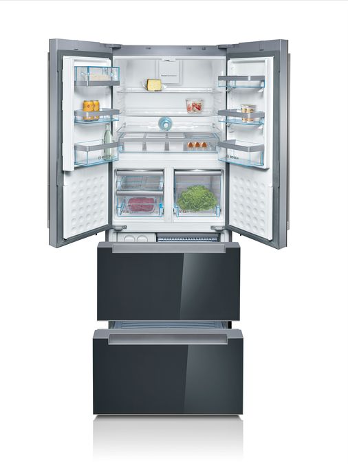 Serie | 8 combiné réfrigérateur-surgélateur pose libre French Door 191.1 x 75.2 cm Noir KMF40SB20 KMF40SB20-3