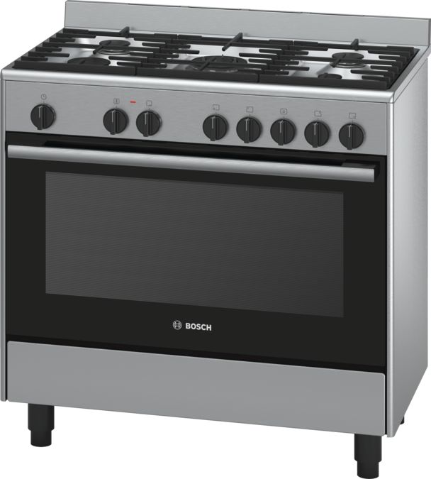 Serie | 4 Dual fuel range cooker Stainless steel HSB738354A HSB738354A-1