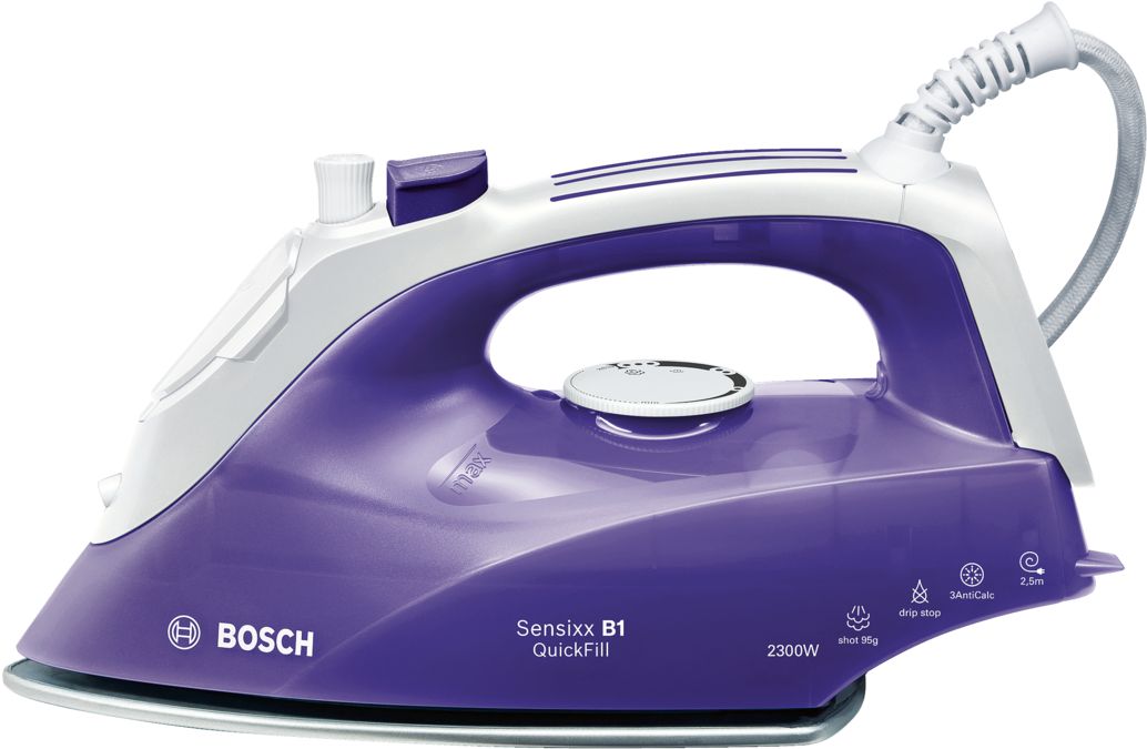 Bosch Steam Iron Color ‎Purple/White Model-TDA2651GB