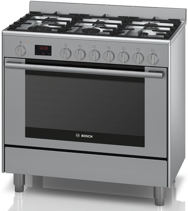 Series 6 Dual fuel range cooker Stainless steel HSB738357A HSB738357A-2