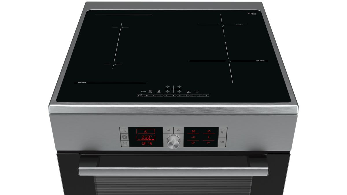 Serie | 6 Free-standing induction cooker Stainless steel HCA858450A HCA858450A-3