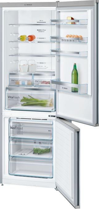 Series 4 free-standing fridge-freezer with freezer at bottom 203 x 70 cm Stainless steel (with anti-fingerprint) KGN49XI30U KGN49XI30U-5