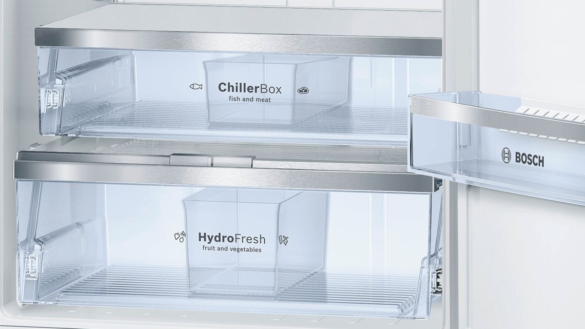 Series 6 Free-standing fridge-freezer with freezer at top 186 x 70 cm Black KDN56SB30N KDN56SB30N-3
