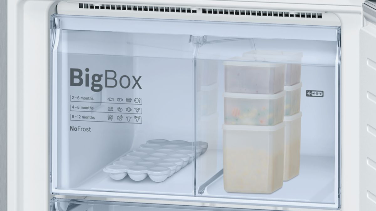 Serie | 6 Freestanding Fridge-freezer (Bottom freezer), glass door 193 x 70 cm Black KGN56LB30N KGN56LB30N-6
