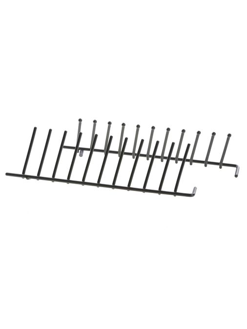 Flip tine upper rack, front left side, dark grey 12004140 12004140-2